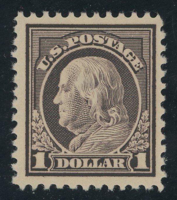 USA 518 - 1 Dollar Franklin perf 11 - VF app Mint hinged (thin spot)