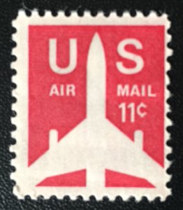 United States #C78  11¢ Jet Airliner Silhouette (1971). MNH