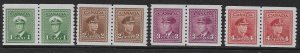 CANADA  SC# 278-81 PAIRS  FVF/MNH 1948