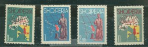 Albania #630-633 Mint (NH) Single (Complete Set) (Maps)