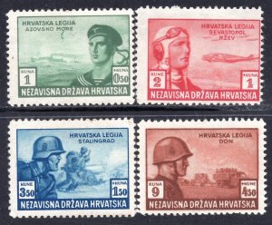 CROATIA NDH 1943 - Charity for the Croatian Legion - MNH Set