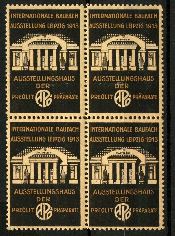 Germany 1913 Leipzig Exhibition Labels