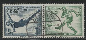 Germany Scott # B83, B84, used, se-tenant, Mi # W103