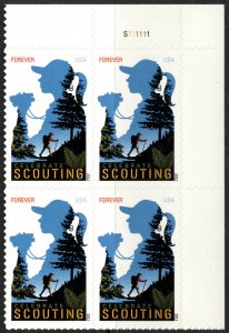 USA Sc. 4691 (45c) Girl Scouts 2012 MNH plate block