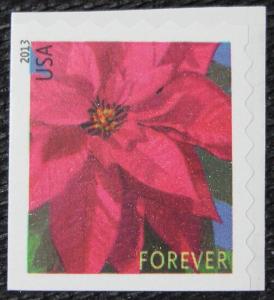 US #4821 MNH Bklt Single, Christmas-Poinsettia