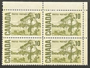 Canada 462piv Corner Block UR VF MNH