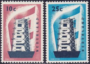 Netherlands - 1956 - Scott #368-69 - MNH - Europa