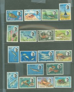 British Indian Ocean Territory #16-33  Single (Complete Set) (Fauna)