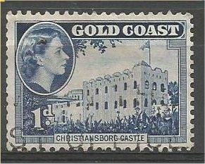 GOLD COAST, 1952, used 1p, Queen Elizabeth II, Scott 149