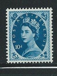 Great Britain 329 1955-7 10d Elizabeth single MNH