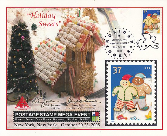 United States 2005 ASDA Souvenir card Holiday Sweets Postage Stamp Mega-Event