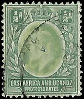 EAST AFRICA AND UGANDA   #17 USED (1)