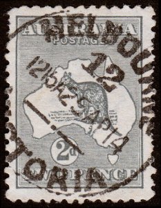 Australia Scott 3a, Deep Gray (1913) Used F-VF, CV $10.00 M