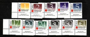 Ireland-Sc#J37-47- id8-unused NH postage due set-1988-