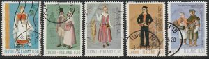 1972 Finland - Sc 518-22 - used VF - 5 single - Costumes