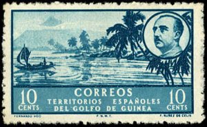 Spanish Guinea Scott 307 VF/MNH -1949 10c San Carlos Bay