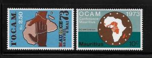 Mauritius 1973 Conference of Organisation Commune Africaine Map MNH A374