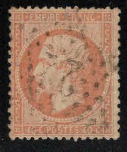 FRANCE Scott 27 Used Emperor Napoleon III stamp