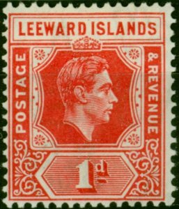 Leeward Islands 1938 1d Scarlet SG98 Die A Fine LMM