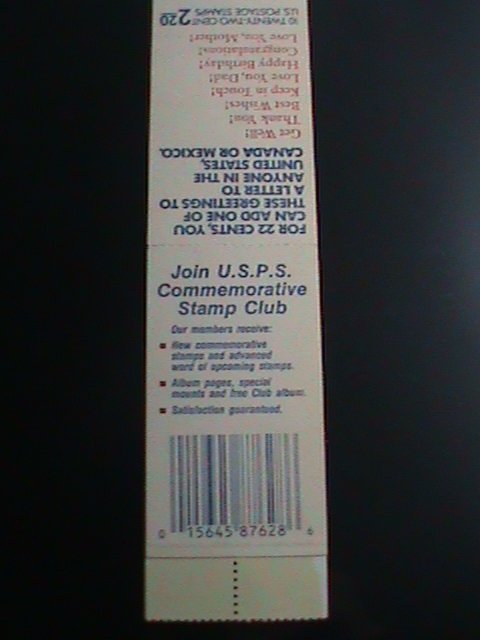 ​UNITED STATES-1987 SC#2267-74  SPECIAL OCCASIONS -MNH BOOKLET VERY FINE