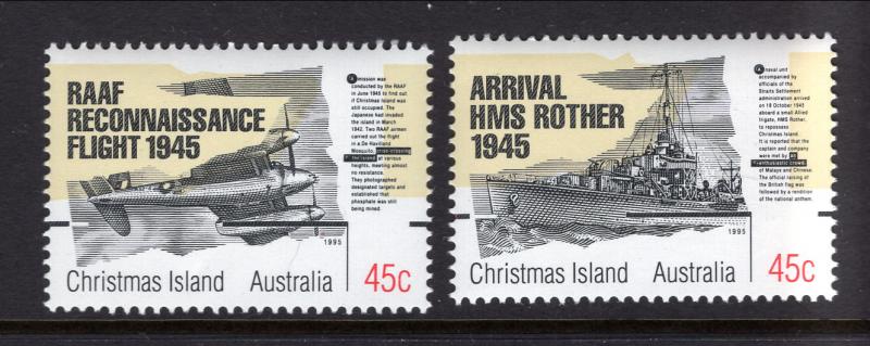 Christmas Island 373a,37b MNH VF