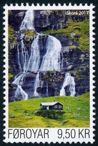 Faroe Islands 2017 Tourism - River Skora SG761 MNH