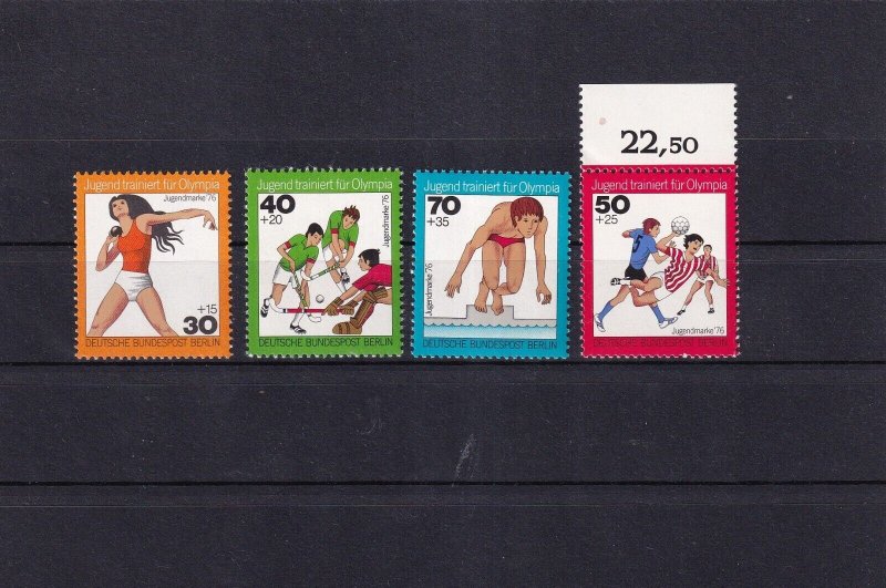 SA10a Germany Berlin 1976 Youth Training for Olympics mint stamps