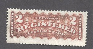 CANADA # F1b MINT NH 2c REGISTRATION STAMP BS31391