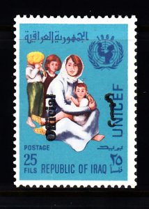 IRAQ SC# 625 - UNICEF STAMP O/P OFFICIAL - MNH