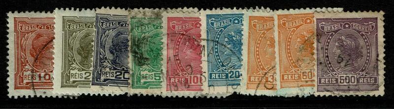 Brazil SC# 207 - 214 Used / Few Minor Faults (See Notes) - S7123