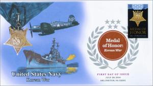 SC 4822a, 2014 Medal of Honor, Korean War, Navy, Digital Color Postmark, FDC