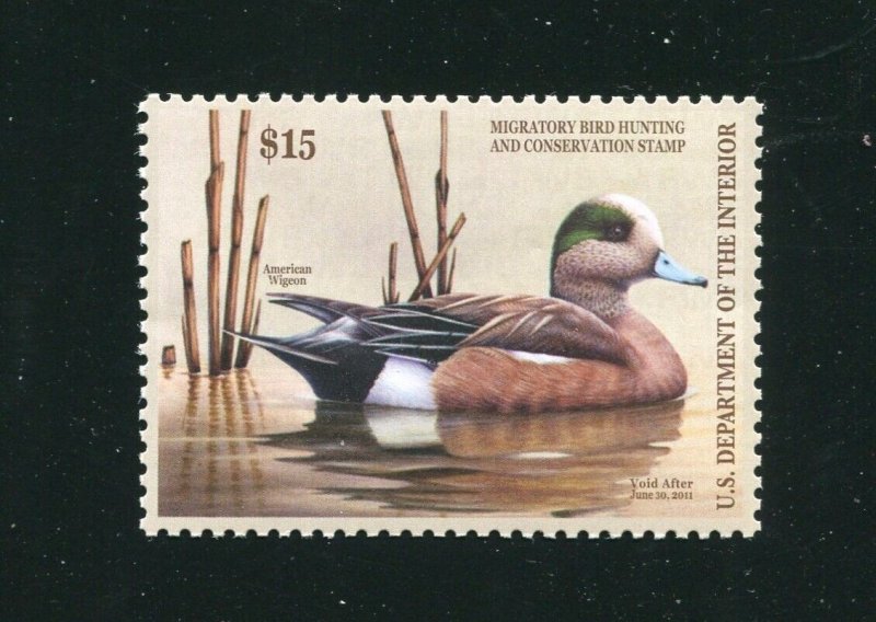 RW77 American Wigeon Federal Duck Stamp MNH 2010