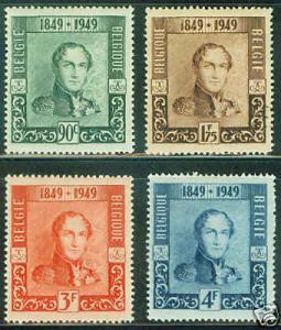 BELGIUM Scott 386-9 COB 807-10 Leopold 1 set MH* 1949