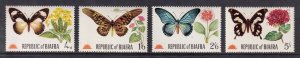 Biafra - 1968 Unissued butterfly set - MNH - SCV $11