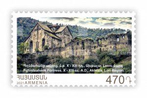 Armenia 2021 MNH** Mi 1216 Fortress Akhtala fortress Lori X-XIII cc A.D.