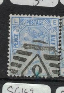 Great Britain SG 142 Pl 18 VFU (13dvo) 