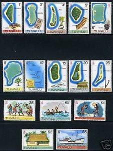 TUVALU  SCOTT#23/37, SG#37/38,40/43, 58/64,66,69  NH