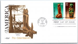 U.S. FIRST DAY COVER PUAS AMERICA EARLY TRIBES OF AMERICA PAIR ARTMASTER 1989