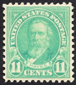 U.S. Mint Stamp Scott #563 11c Hayes, Superb. Never Hinged. A Gem!