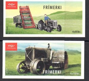 Iceland Sc 1132-133 Agricultural Tools stamp booklet panes mint NH