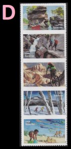 US 5475-5479 5479a Enjoy the Great Outdoors forever strip set MNH 2020