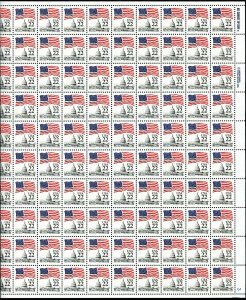 2114 Flag Over Capitol Dome  22¢ Sheet of 100 MNH 