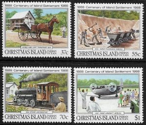 Christmas Is #218-21 MNH Set - Settlement of Christmas Island