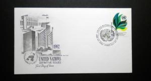 UNITED NATIONS OFFICIAL FDC YEAR 1982