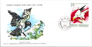 Romania, Worldwide First Day Cover, Birds, World Life Fund