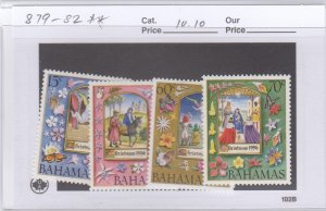 Bahamas 879-82 Christmas mnh