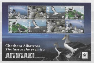 AITUTAKI SGMS854 2016 ALBATROSS M/S MNH*