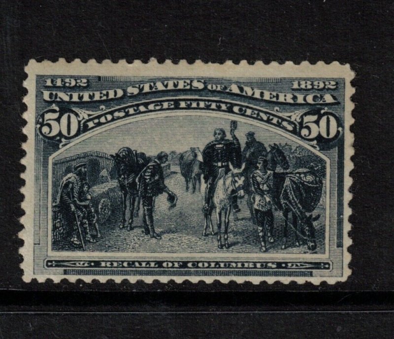 USA #240 Mint Fine+ Never Hinged