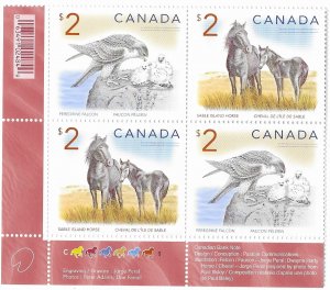 Canada 1691-92  1997  block 4  VF  Mint nh