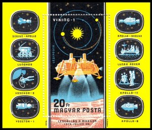 1976 Hungary 3155/B121 Viking 1 Landing On Mars 4,50 €